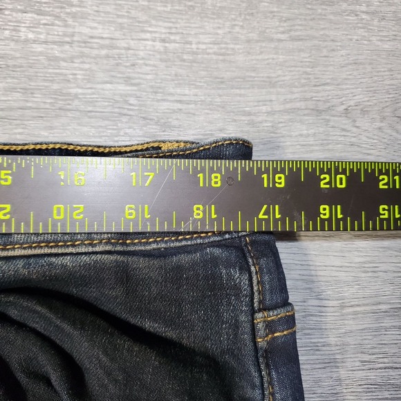 Crysp Denim Jeans Mens 38 Blue Distressed Slim Fit Ripped Stretch Designer Pants - Picture 10 of 16